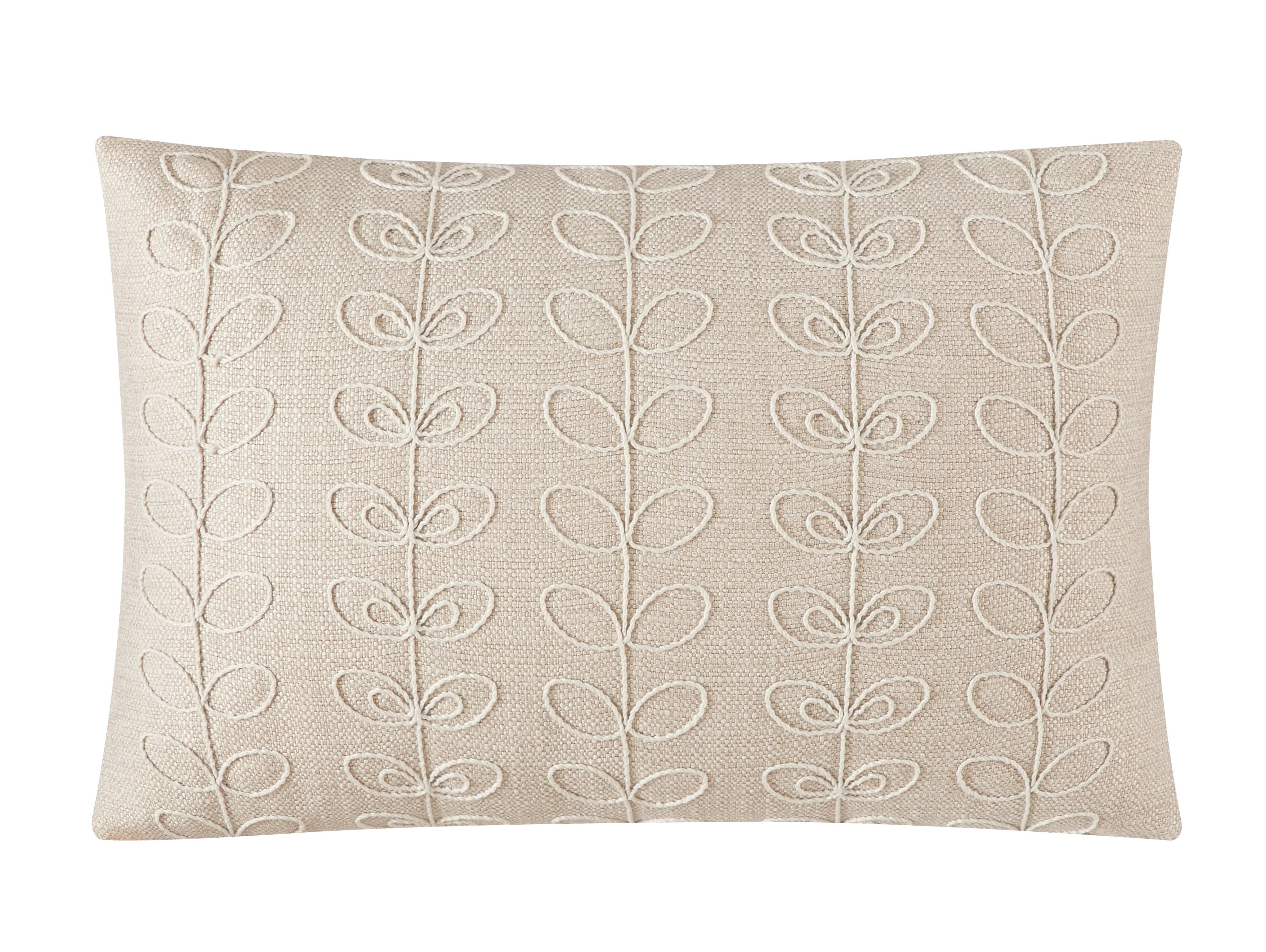 Mainstays Oblong Ivory Tonal Pillow, 14" x 20" - Walmart.com | Walmart (US)