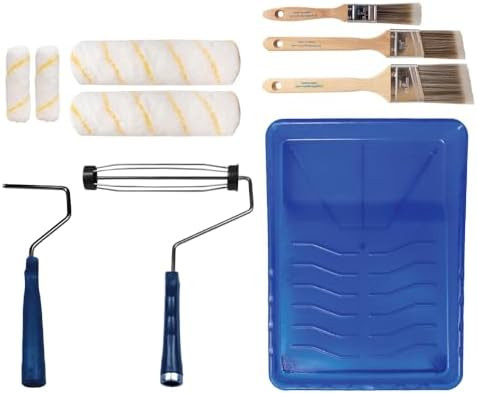 Pro Grade Paint Roller Kit, Brush & Roller,10 Piece Set, Wall Painting Naps for Professionals & H... | Amazon (US)