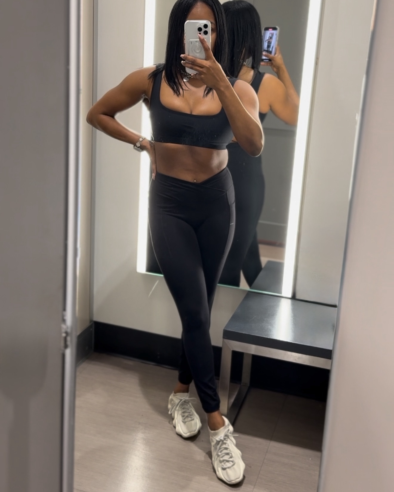 Your new activewear staples are here, and I styled the Crisscross Leggings four different ways! 🖤 Perfect for workouts, errands, or lounging, these leggings from the Blogilates x Target collection are as functional as they are flattering.

🌟 The Crisscross Leggings:
	•	Anti-cameltoe, seam-free front for a smooth fit
	•	Hourglass-accentuating crisscross waistband
	•	Squat-proof fabric with booty-enhancing seams
	•	Side pockets (yes, pockets!)
	•	Ruched ankle details for a stylish finish

✨ Look 1: Paired with the Crisscross Sports Bra—simple, sleek, and perfect for low to medium-impact workouts. The square neckline and crisscross back design add a romantic, feminine touch.

💙 Look 2: Added the Reversible Bow Back Top in teal blue over the sports bra. Whether tied in the back or crossed and tied in the front, this versatile top elevates the look with an elegant, layered vibe.

🖤 Look 3: Topped it off with the Marshmallow Zip Sweatshirt for the ultimate cozy-chic outfit. This oversized, plush zip-up is perfect for staying warm pre- and post-workout or for lounging on rest days.

🔥 Look 4: Layered the Campfire Fleece Jacket over the sports bra for a cozy yet sporty vibe. The irresistibly soft fleece fabric, high collar, and oversized fit make this jacket perfect for cooler days or casual outings.

Which look is your fave? Shop the Blogilates x Target collection to create your own mix-and-match moments!

#LTKfit #BlogilatesxTarget #ActivewearEssentials #SquatProofStyle #BlogilatesStyle #CozyAndChic

#LTKFitness #LTKWatchNow #LTKActive