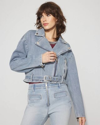 Denim Moto Jacket | White House Black Market
