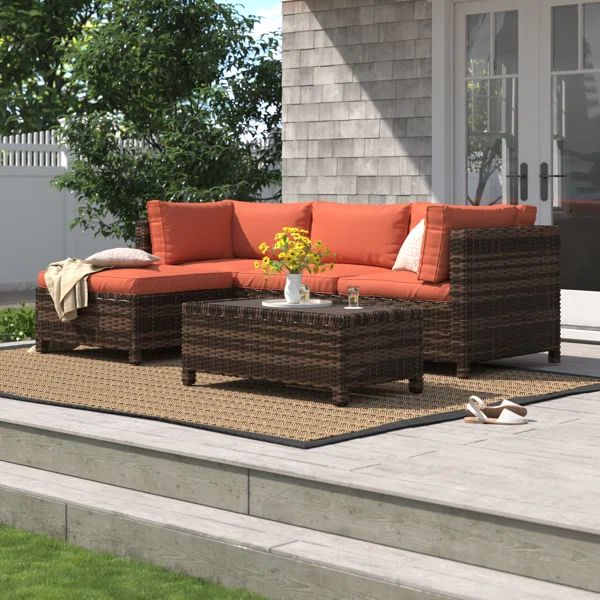 Parkhurst 3 - Person Outdoor Seating Group with Cushions | Wayfair North America