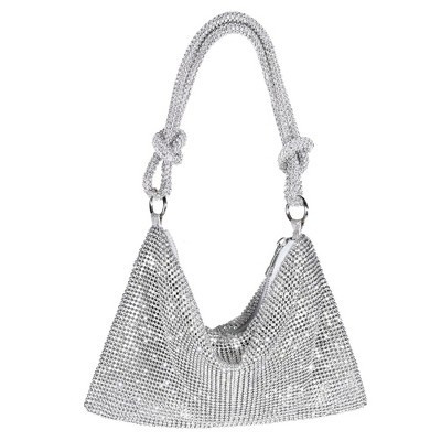 Rhinestone Purse Sparkly Evening bag Silver Clutch Purses for Women Evening, Cross Body Handbags for Party Prom Club Wedding | Target