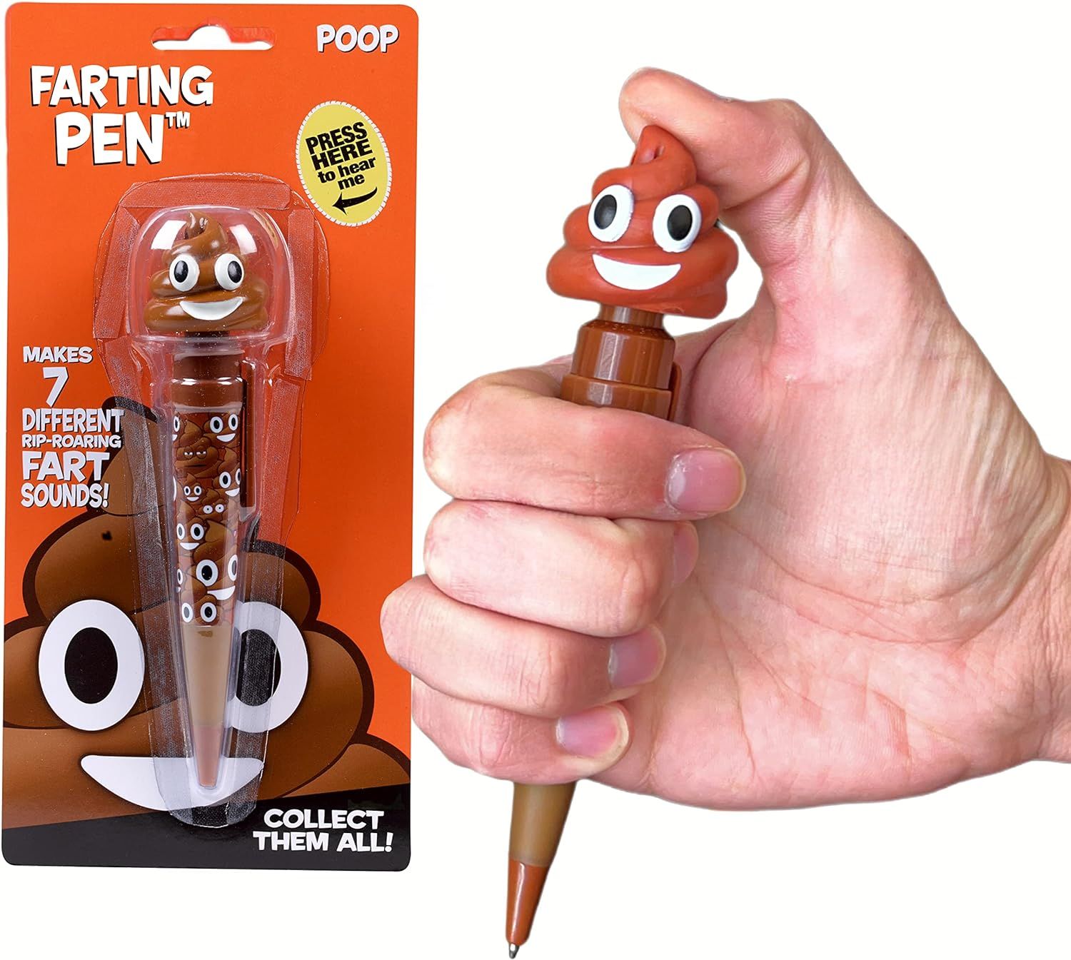 Farting Poop Pen - 7 Funny Sounds, Funny Gifts, Halloween Toys for Kids, Halloween Games, Farting... | Amazon (US)