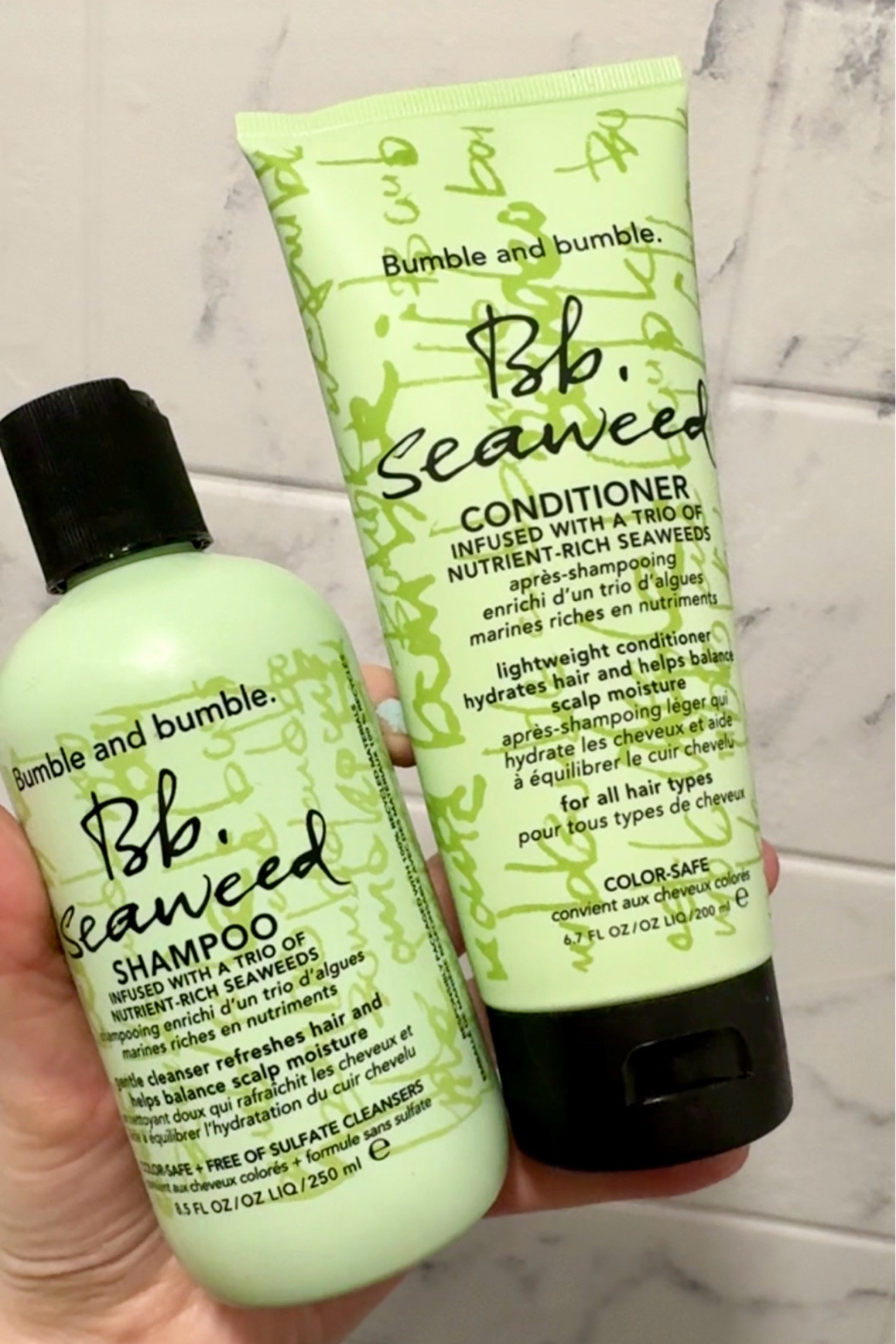 GRWM: wash my hair with me using @bumbleandbumble seaweed shampoo + conditioner🤩🥳🪸 #bumbleandbumblepartner 

This whole Seaweed line is amazing especially if you have dry and brittle hair like myself!👏🏻✨ #nutrientrichhaircare 

Holiday season has begun, which means time to start gift shopping - This set would be a great gift for her🎁 Shop on my LTK or Amazon ✨

#LTKStyleTip #LTKBeauty #LTKHoliday