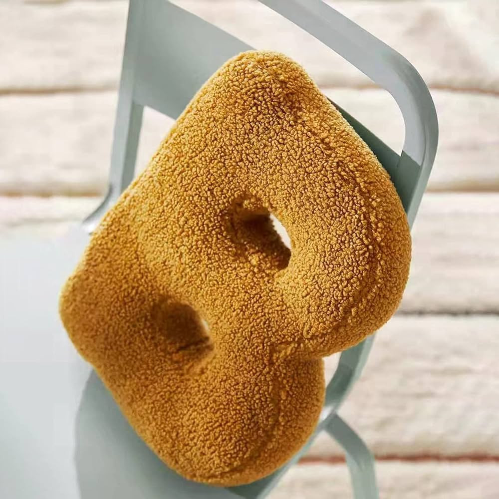 Walbest Initial Letter Plush Pillow Cute Throw Pillows for Couch Decor - A to Z Letter Pillows So... | Amazon (US)