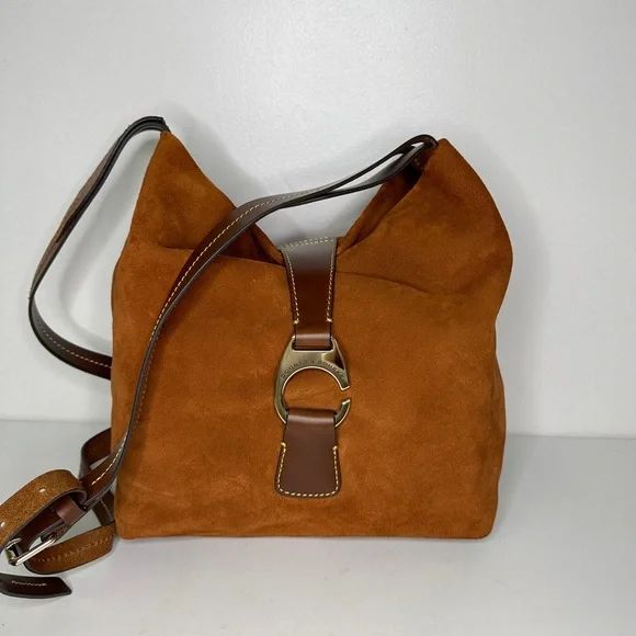 Dooney & Bourke Crossbody Suede Hobo Burnt Orange Suede Satchel Purse Bag | Poshmark