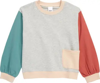 Open Edit Kids' Organic Cotton Sweatshirt | Nordstrom | Nordstrom