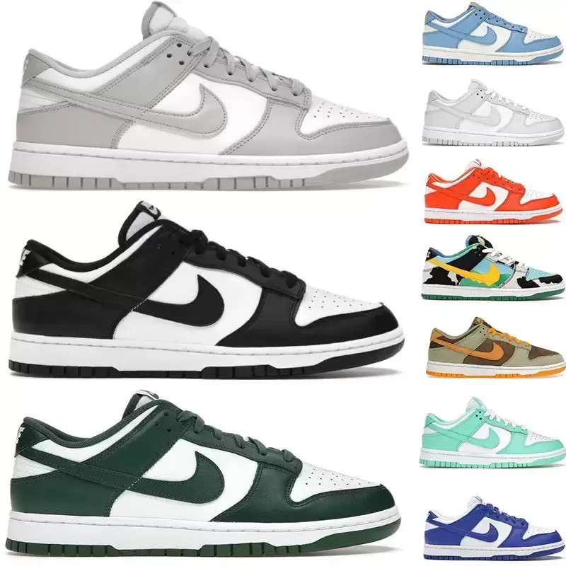 Designer Nike SB DUNK Casual Shoes Low Panda Three Pink Grey Fog Snow City Team Green Medium Oliv... | DHGate