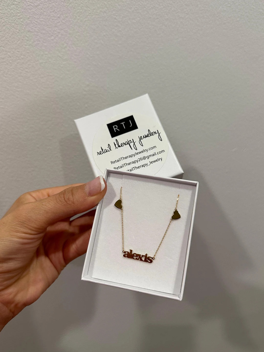 14K Gold Alexis Double Heart Custom Necklace Mother's Day - Etsy | Etsy (US)