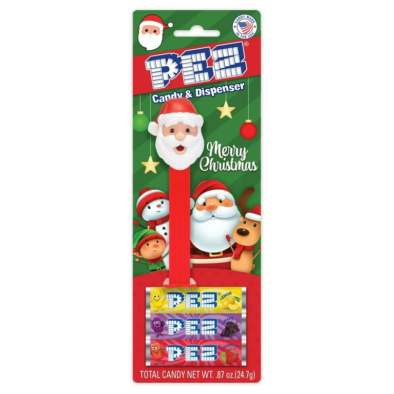 PEZ Candy Christmas Santa,1 Candy Dispenser Plus 3 Rolls Assorted Candy, I Count, 0.87 oz | Walmart (US)