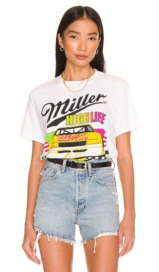 Miller High Life Racing Tee in White | Revolve Clothing (Global)