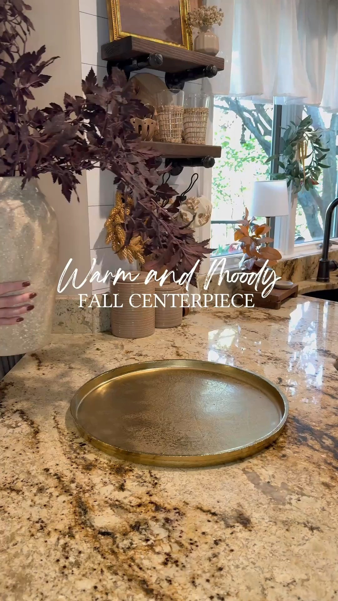 Warm & Moody Fall Styling for the Kitchen Countertop
Follow @farmtotablecreations on Instagram for more seasonal home inspiration 🤎

This cozy fall vignette adds the perfect touch of seasonal charm to the kitchen. I styled a neutral round tray with deep plum stems for contrast, sleek black candlesticks with flameless taper candles for ambiance, and a rich wood-look pumpkin for that layered organic warmth. I also love tucking in a hops  candle ring  and folded autumn napkin for a curated, collected feel.



#fallkitchendecor #fallstyling #amazonhomefinds #targethome #walmarthome #falltraydecor #fallpumpkindecor #candlestickstyling #kitchencounterdecor #flamelesscandles #moodyfall #amazonstems #ltkfall #ltkhome #ltkseasonal #kitchendecorideas

#LTKSeasonal #LTKHome #LTKSaleAlert