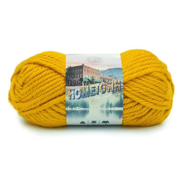 Lion Brand Acrylic Yellow Yarn, 81 yd - Walmart.com | Walmart (US)