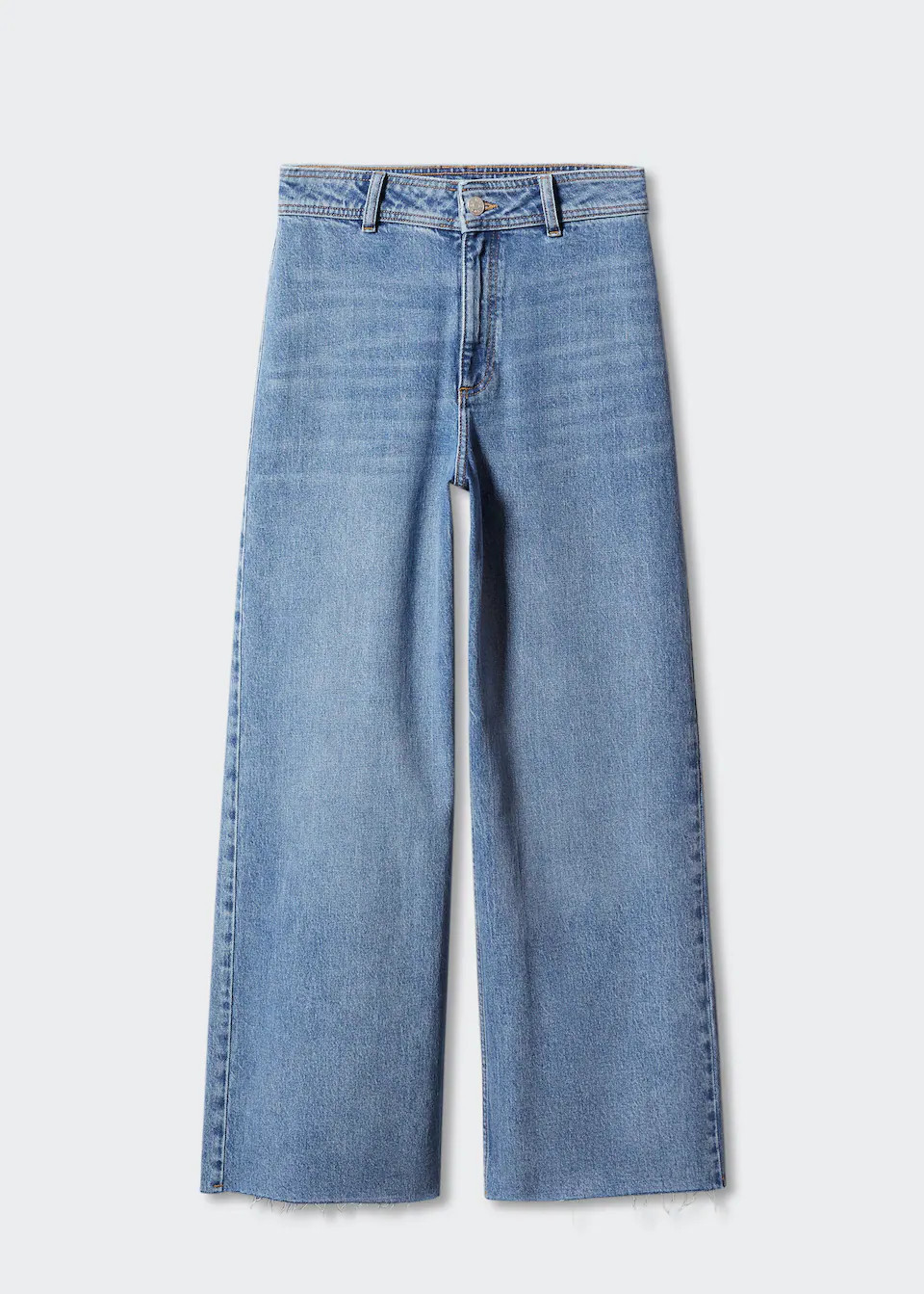 Jeans culotte high waist -  Women | Mango USA | MANGO (US)