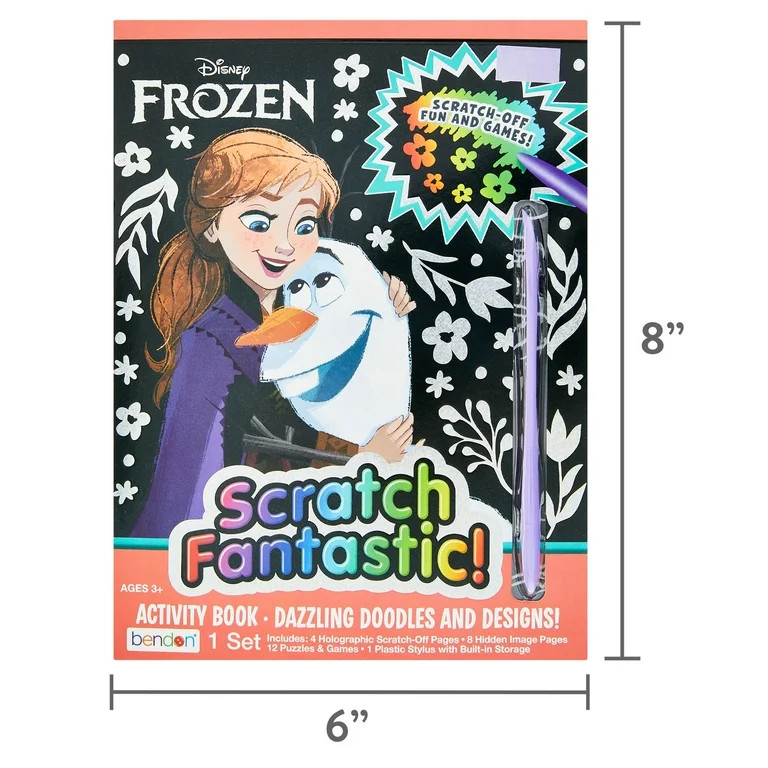 Disney Frozen Scratch Fantastic Activity Book, 24 Pages, Bendon | Walmart (US)