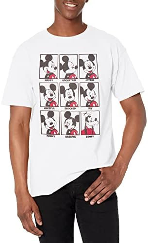 Disney Men's Characters Mickey Mood T-Shirt | Amazon (US)