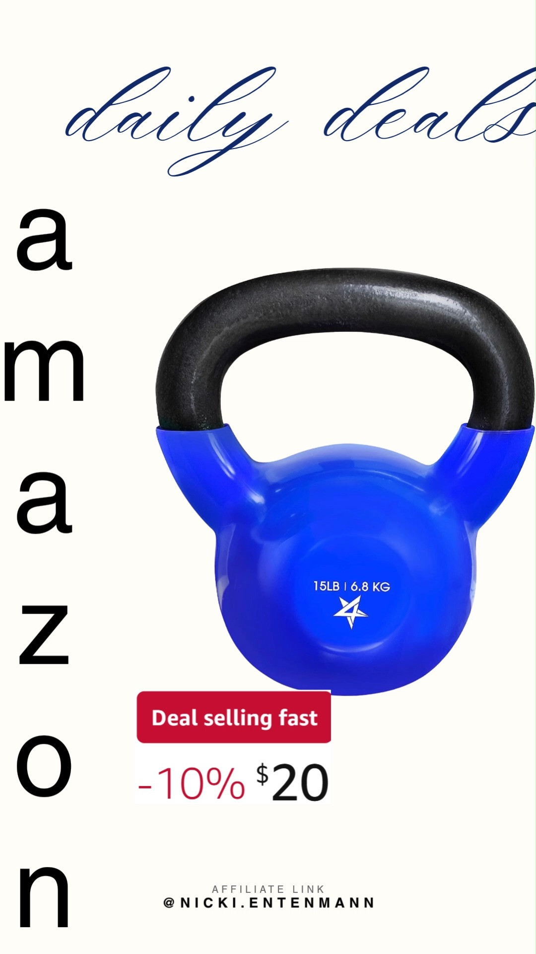 Boost training with 5-100 LB Vinyl Coated Cast Iron Kettlebells crafted for strength and home gym exercises. Perfect for versatile workouts, they blend durability, power, and confidence seamlessly. #kettlebells #strengthtraining #homegym #fitnessgear #workoutessentials #trainingtools #gymstyle #amazonfinds #shoppingdeal #modernliving 🏋️‍♀️💪🔥 

 #LTKActive #LTKHome #LTKSaleAlert