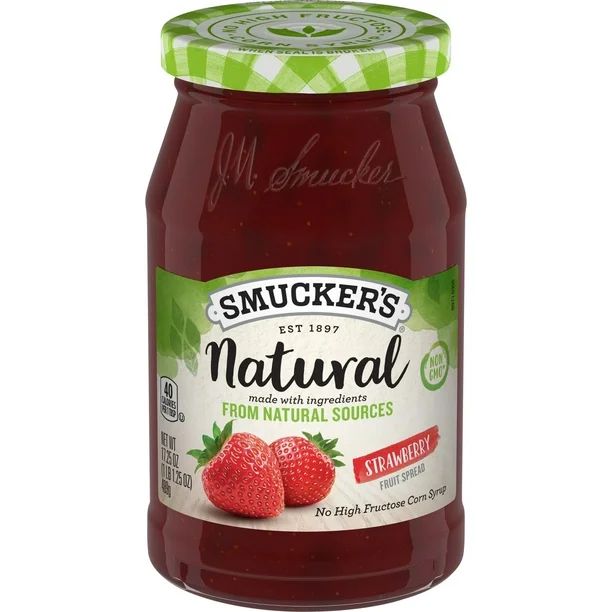 Smucker's Natural Strawberry Fruit Spread, 17.25 Ounces - Walmart.com | Walmart (US)