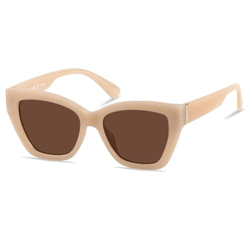 ANDWOOD Trendy Cute Cat Eye Polarized Sunglasses for Women Fashion Cateye Sunnies Lentes de sol p... | Amazon (US)