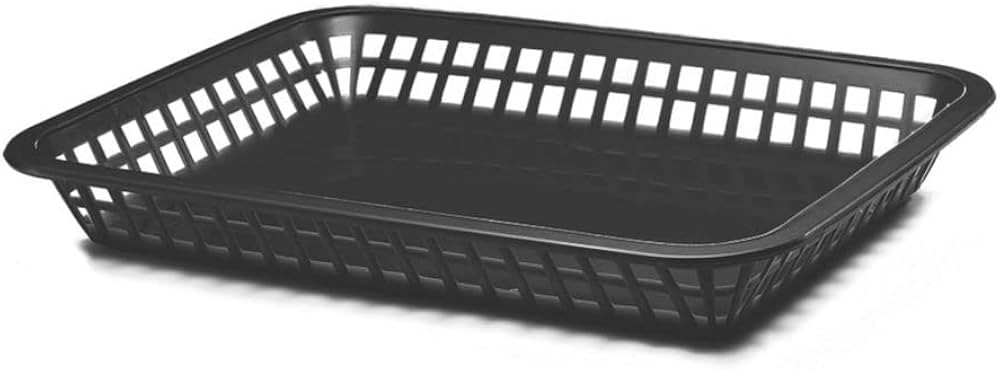 TableCraft 1079BK 11-3/4" Black Mas Grande Platter Basket - Pack of 12 | Amazon (US)