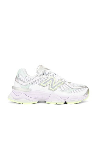 New Balance 9060 in White, Silver Metallic, Taro, & Clay Ash from Revolve.com | Revolve Clothing (Global)