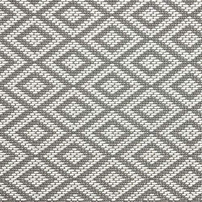 Home Dynamix Tripoli Lydia Modern Diamond Indoor/Outdoor Area Rug, Grey/Cream, 6'6"x9'6" | Walmart (US)