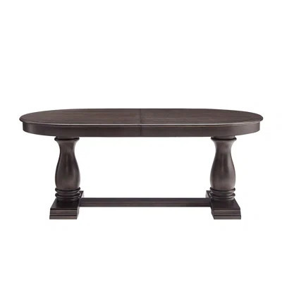 94.06 Inch Extendable Wooden Dining Table for 6 Persons,Long Expandable Curved Dining Table,Mid Century Modern Large Kitchen Table for Living Room,Res | Wayfair North America