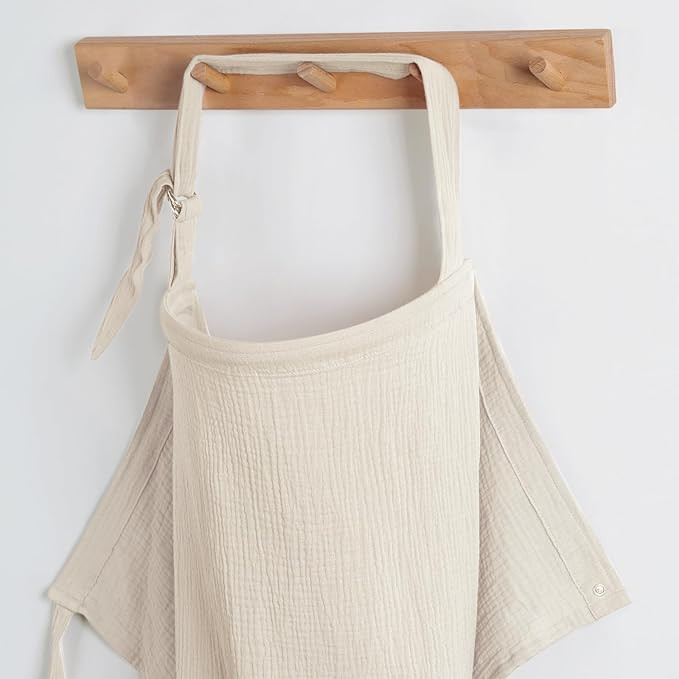 Blissful Diary Muslin Nursing Cover for Breastfeeding, Breathable Breastfeeding Cover up with Arc... | Amazon (US)