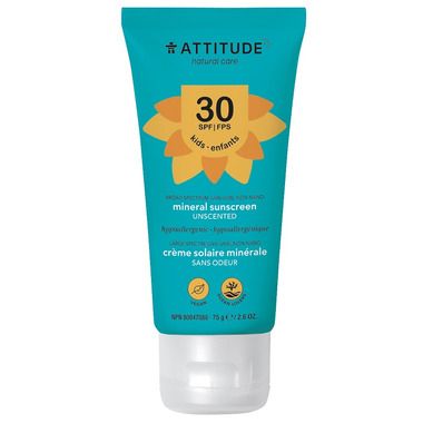 ATTITUDE Kids Mineral Sunscreen Unscented SPF 30 | Well.ca