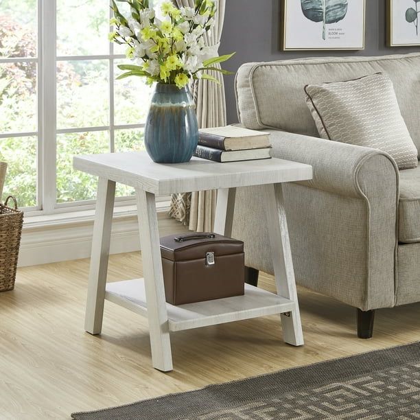 Athens Contemporary Wood Shelf End Table - Walmart.com | Walmart (US)