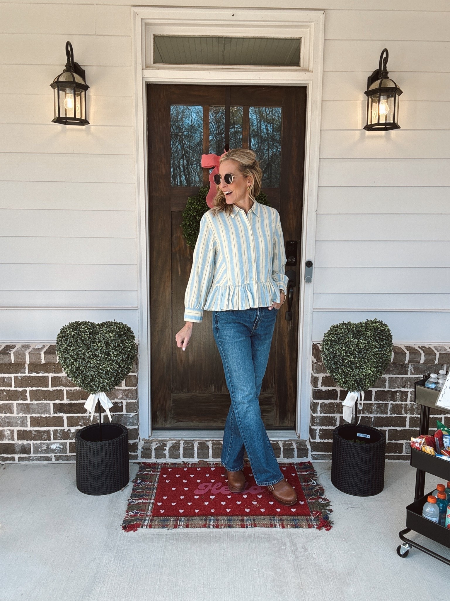 Spring finds on a budget are my favorite kind of finds, and I’m partnering with Kohl’s to share some of the cutest new arrivals all on sale and under $35. This first top is such a fun one—this flirty Lauren Conrad style is giving effortless spring charm, and it’s perfect with jeans, shorts, or even dressed up for work. Don’t forget to use code GET15 for an extra discount at checkout.

@kohls  #ad, #KohlsPartner, #KohlsFinds

#LTKootd #LTKOver40 #LTKmomlife