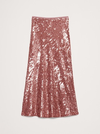 Bias-Cut Sequin Maxi Skirt | Banana Republic (US)
