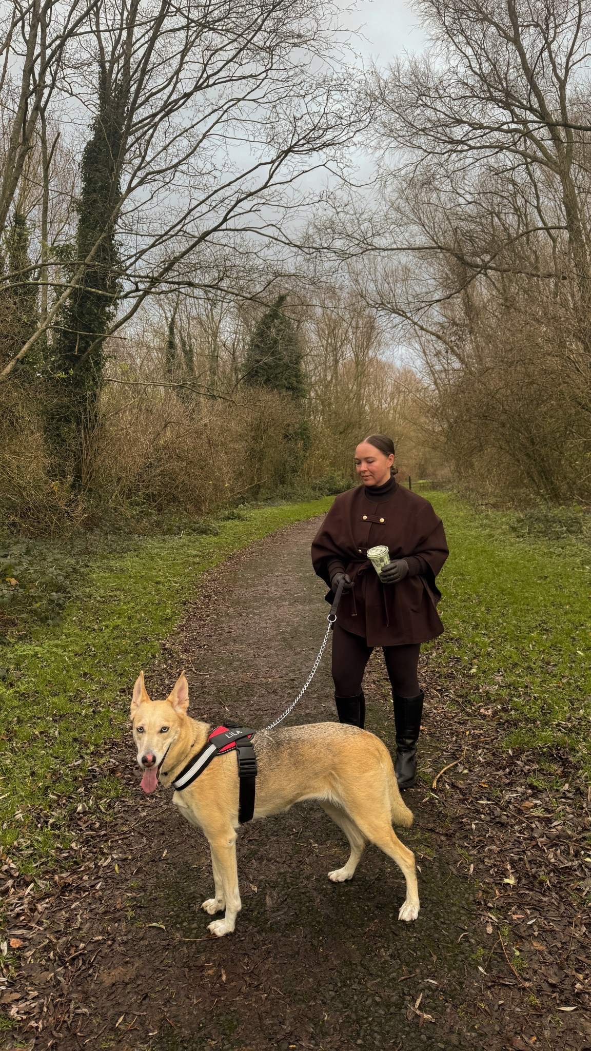 dog walk outfit: leggings but they don’t have to feel scruffy! 

I wear a M/L in the cape 

#LTKfestive #LTKwinter #LTKmidsize