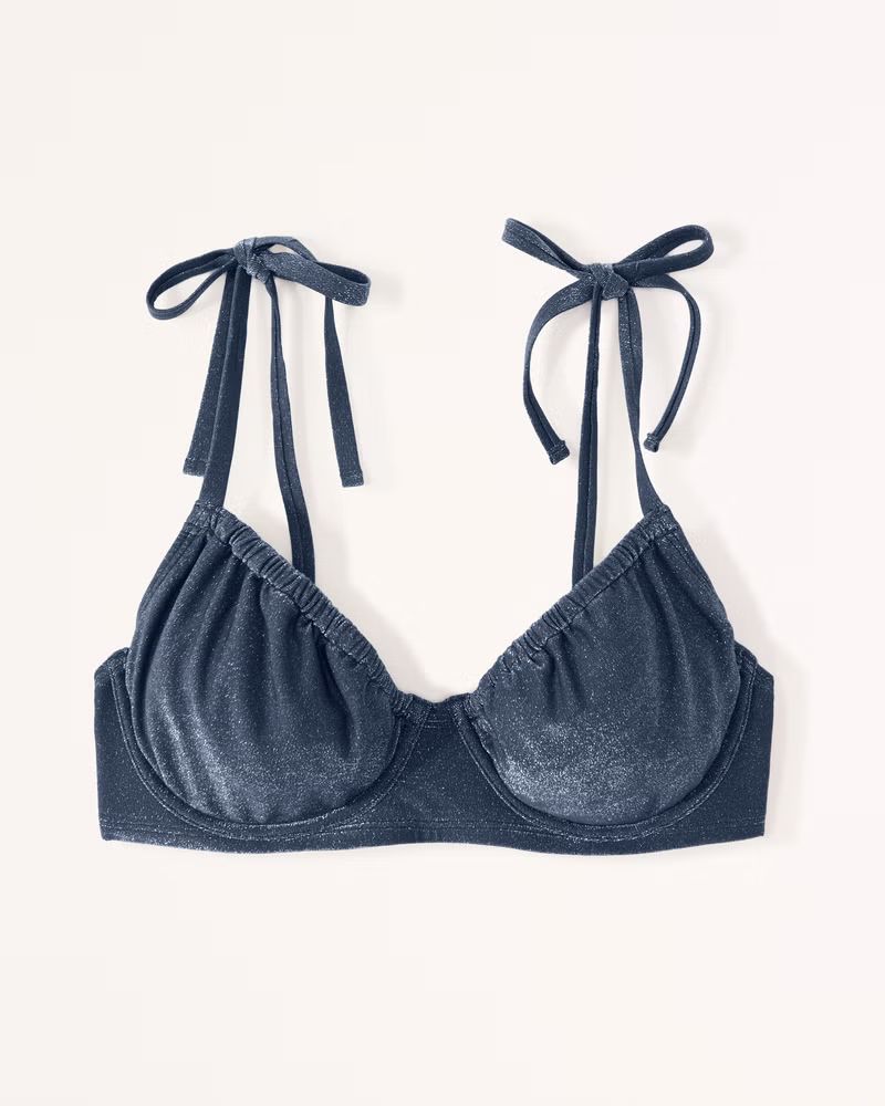 Women's Curve Love Tie-Strap Underwire Bikini Top | Women's Swimwear | Abercrombie.com | Abercrombie & Fitch (US)