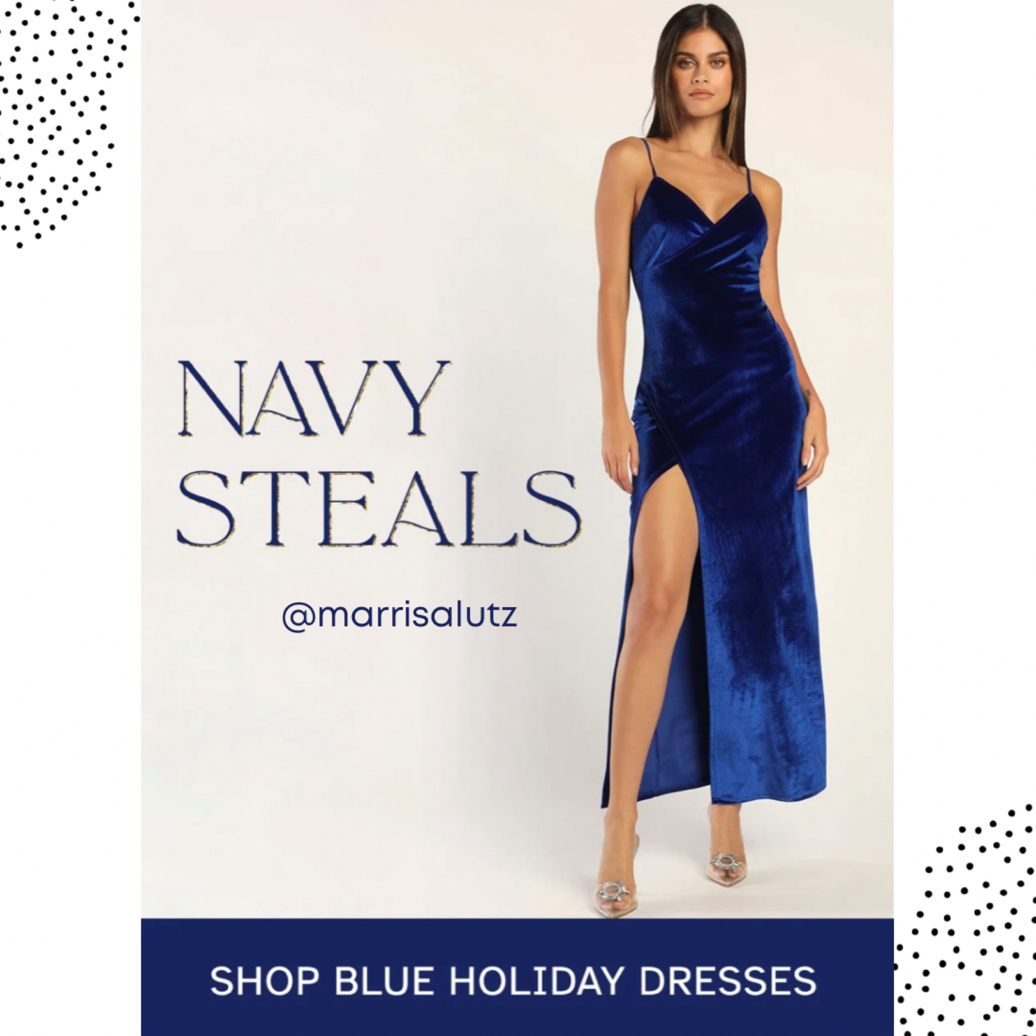 Debut Diva Royal Blue Velvet Maxi Dress