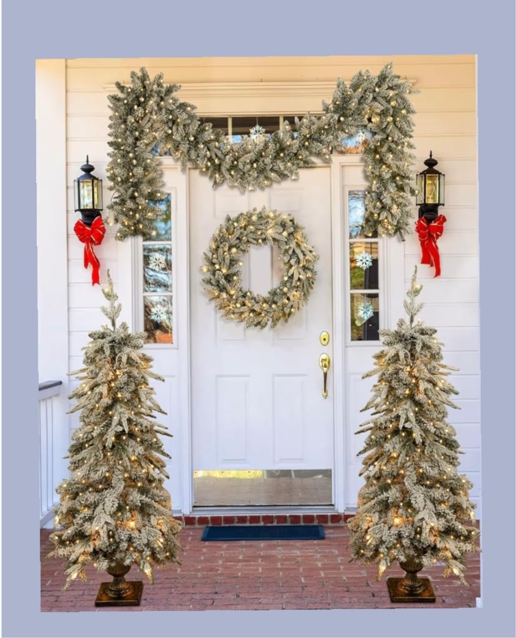 4 piece set indoor out door, garland, wreath, trees, holiday Home 

#LTKHoliday #LTKSeasonal #LTKHome