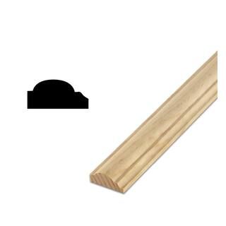 DecraMold DM R42 - 11/16 in. x 1-3/4 in. Solid Pine Wall and Cabinet Trim Molding 10000168 - The ... | The Home Depot