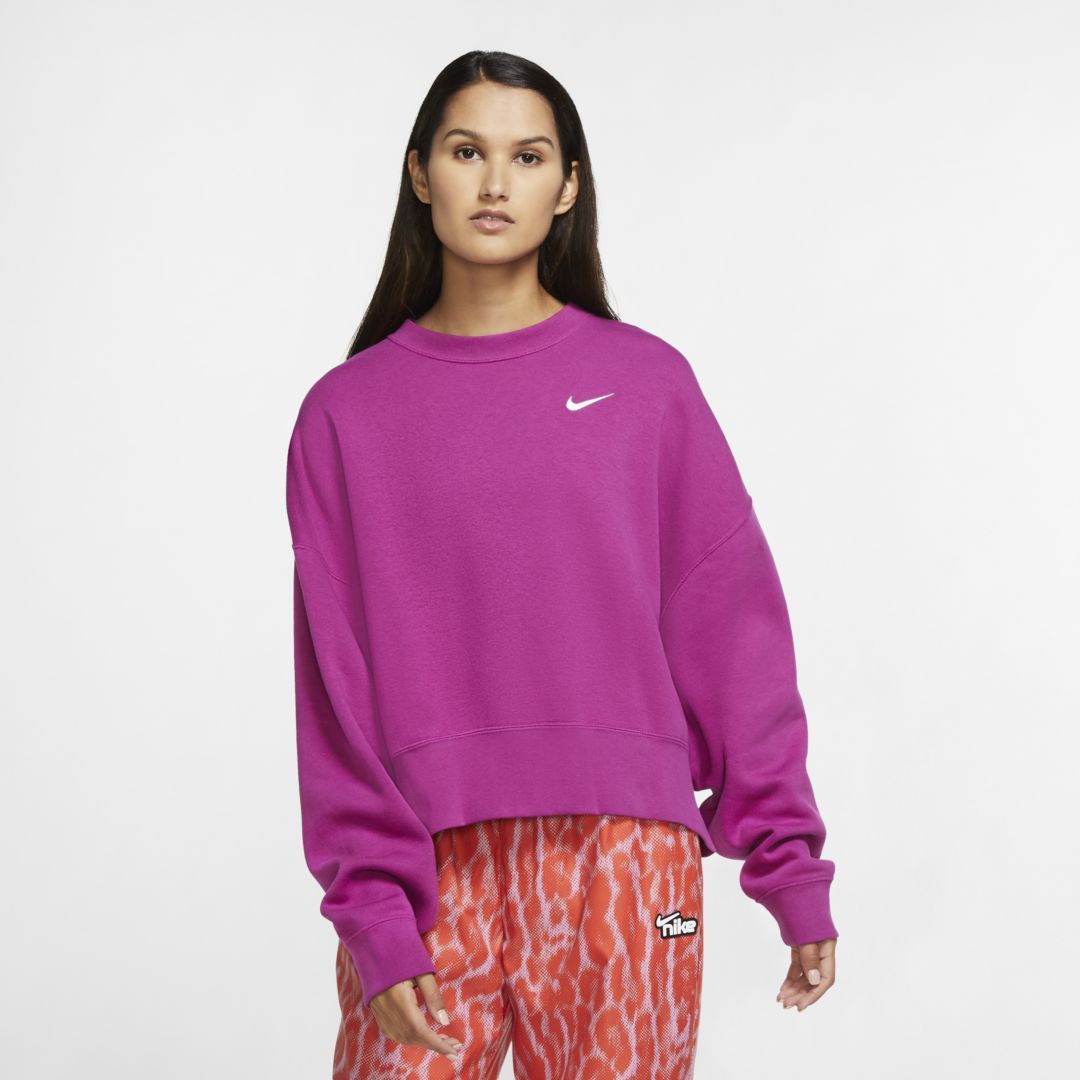 Nike Sportswear Essential Women's Fleece Crew (Cactus Flower) - Clearance Sale | Nike (US)