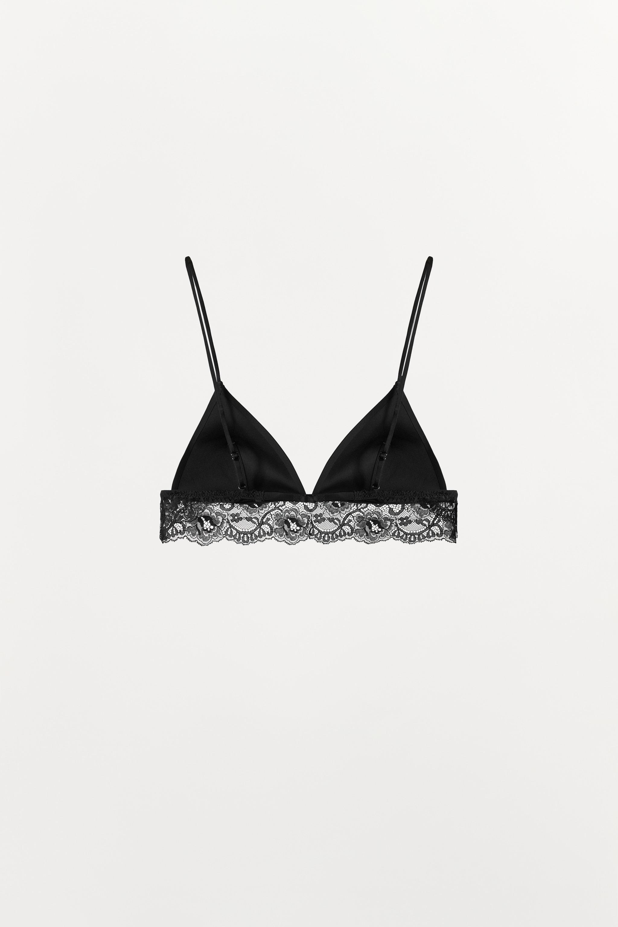 BRALETTE WITH POLYAMIDE LACE | Zara UK
