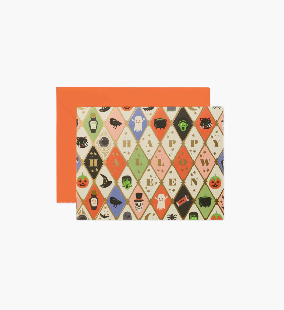 Halloween Argyle Card | Rifle Paper Co.