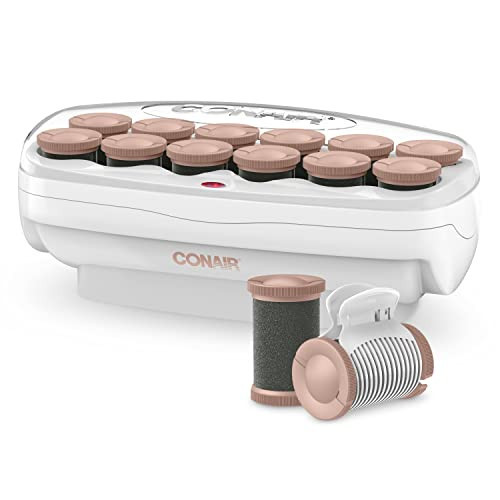 Conair Ceramic 1 1/2-inch Hot Rollers, Super Clips Included, Create Big Bouncy Curls | Amazon (US)