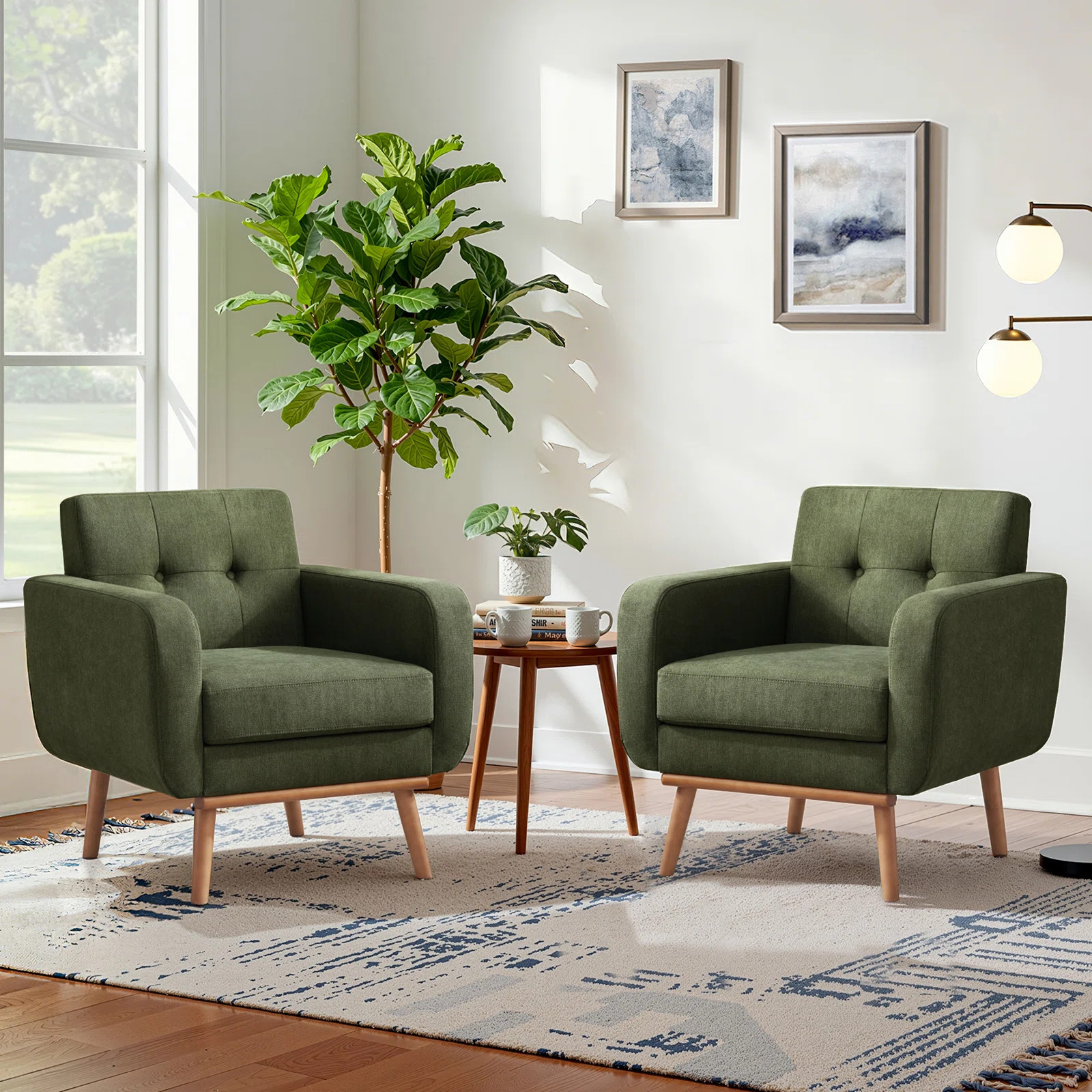 Averardo Upholstered Armchair (Set Of 2) | Wayfair North America