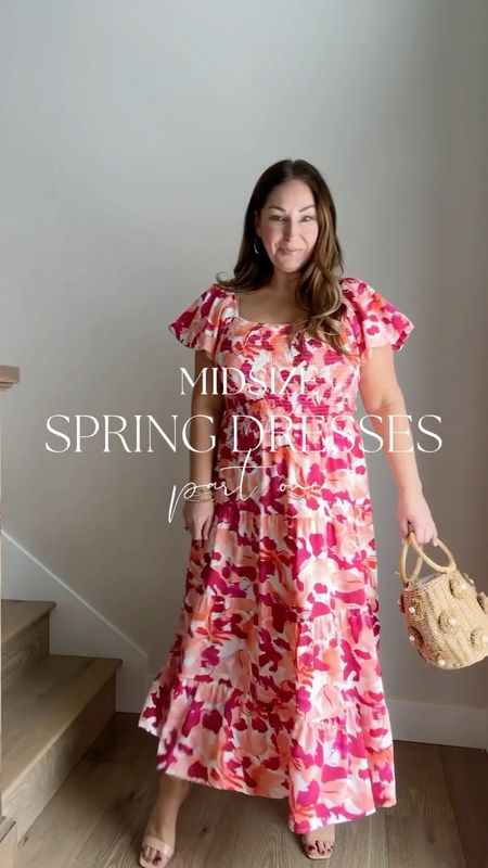 Spring Dresses wearing large in all styles 

#LTKSeasonal #LTKVideo #LTKmidsize