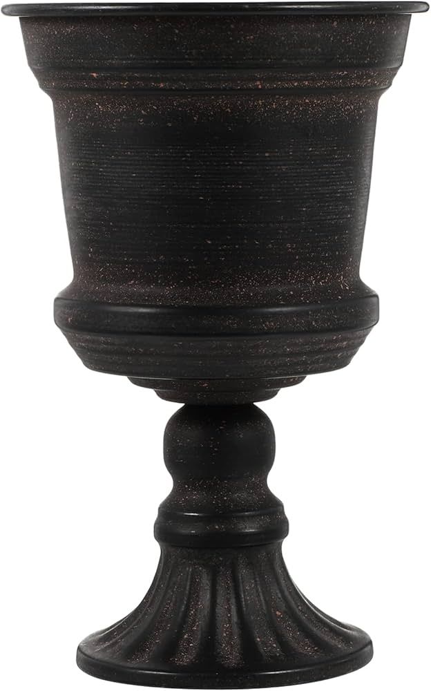 Angoily Classic Garden Urn Planter for Outdoor Plants Decorative Black Urn Planter Vintage Style ... | Amazon (US)