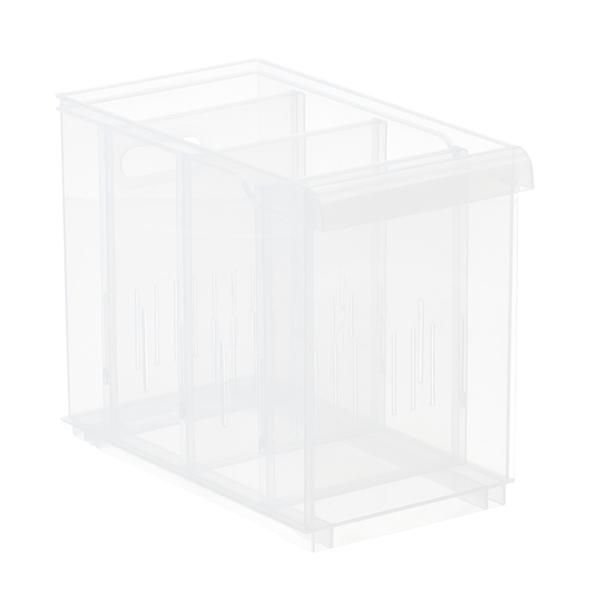 Large STAK Bin w/ Wheels Clear | The Container Store