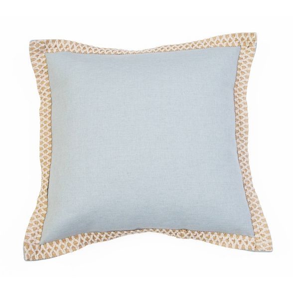 19"x19" Andrea Embroidered Flange Pillow - Décor Therapy | Target