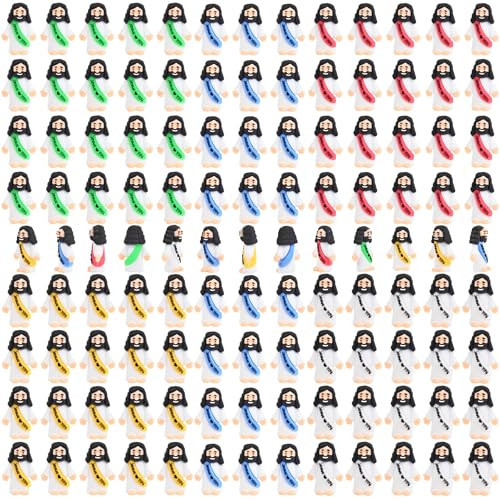 nedeqi 100 PCS Little Jesus Figures, Mini Jesus Figurines in Bulk, Tiny Pocket Rubber Jesus Love You Figure for Religious Party Favors, Sunday School, Baptism Gift, Easter Egg Stuffers (100) | Amazon (US)