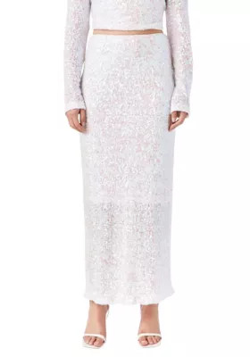 Endless Rose Women's Sequins Maxi Skirt | Belk