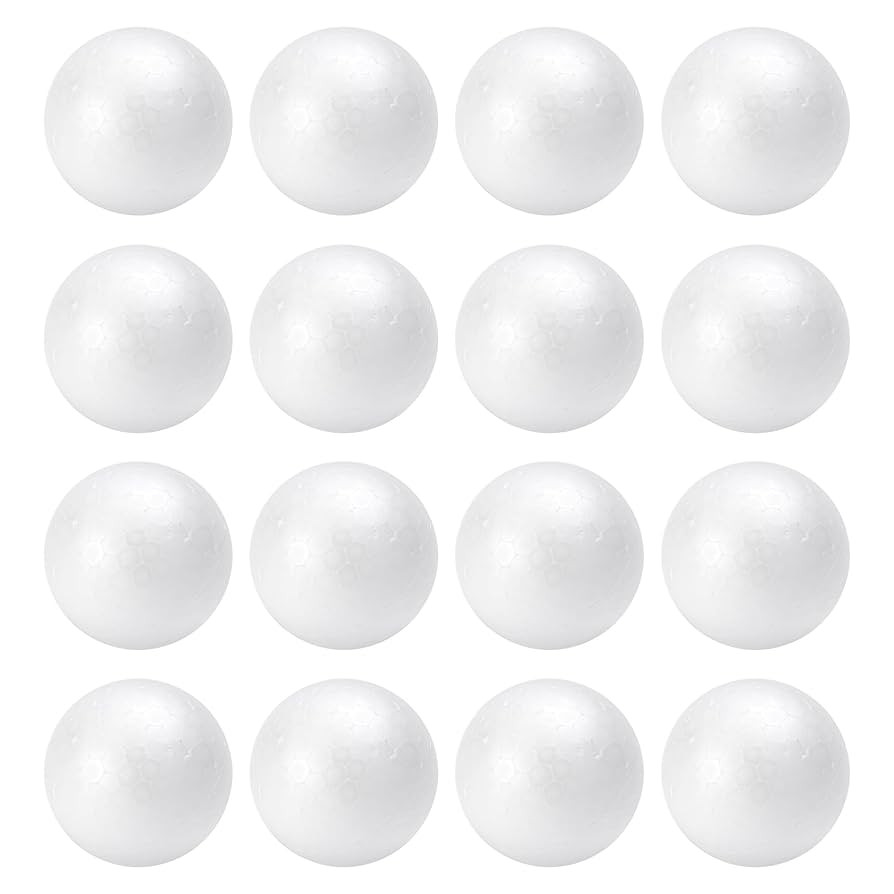 TFARC FOAM 2 Inch Craft Foam Balls 16-Pack, Polystyrene Balls for DIY Crafts School Supplies Deco... | Amazon (US)