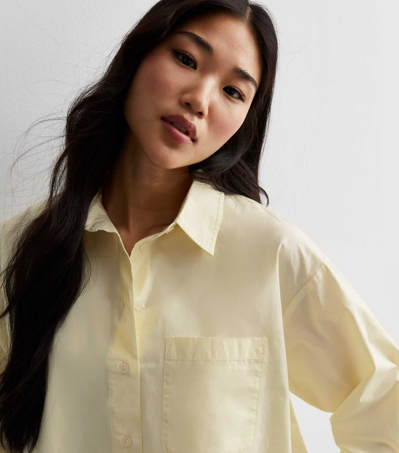 Light Yellow Poplin Cotton Shirt | New Look | New Look (UK)